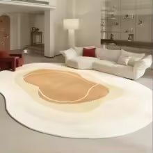 Formas irregulares sala de estar decoração tapete estilo moderno para o quarto casa engrossar tapete de pelúcia fofo macio lounge tapete