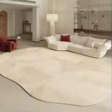 Formas irregulares sala de estar decoração tapete estilo moderno para o quarto casa engrossar tapete de pelúcia fofo macio lounge tapete