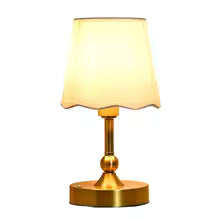 Luminária de Mesa LED Estilo Nórdico Vintage com Controle por Toque, Pequena Luz Noturna Recarregável USB, Lâmpada de Ambiente com Proteção Ocular para Banheiro