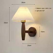Nordic conduziu a lâmpada de parede moderna luz parede madeira iluminação interior decoração do quarto arandelas para cabeceira quarto sala estar do hotel e27 lâmpada