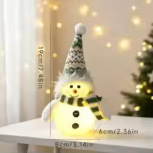 Novas Luzes LED, Decorações de Natal com Boneco de Neve para Pendurar, Enfeite de Boneco de Neve de Natal, Decorações de Natal Feitas à Mão, Natal