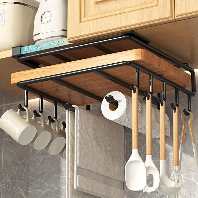 Rack de Armazenamento para Cozinha Sem Perfuração