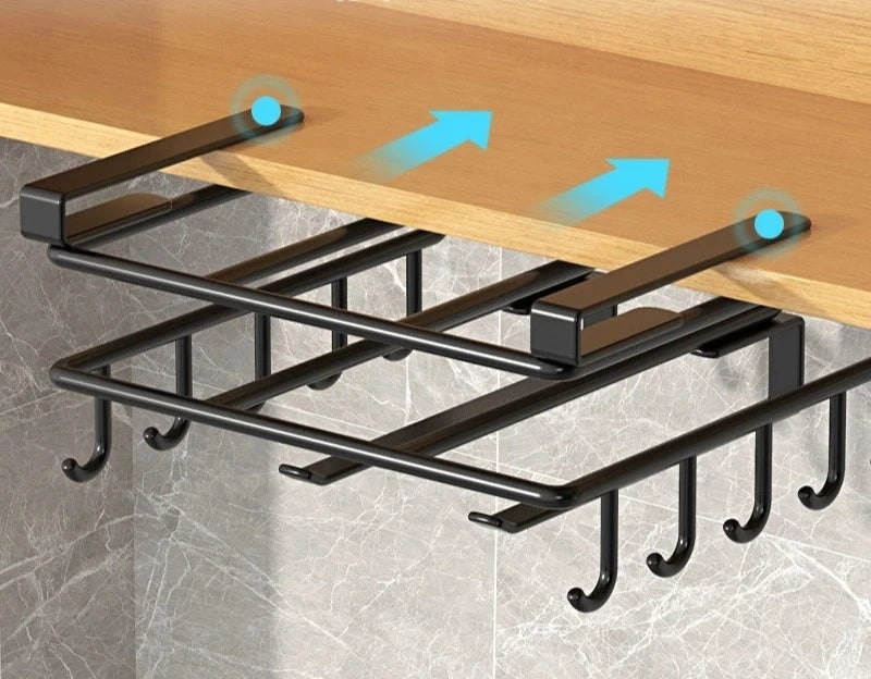 Rack de Armazenamento para Cozinha Sem Perfuração