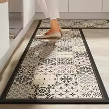 Vikama americano retro cozinha tapete de lama diatomácea absorvente limpar banheiro antiderrapante à prova dwaterproof água decoração para casa